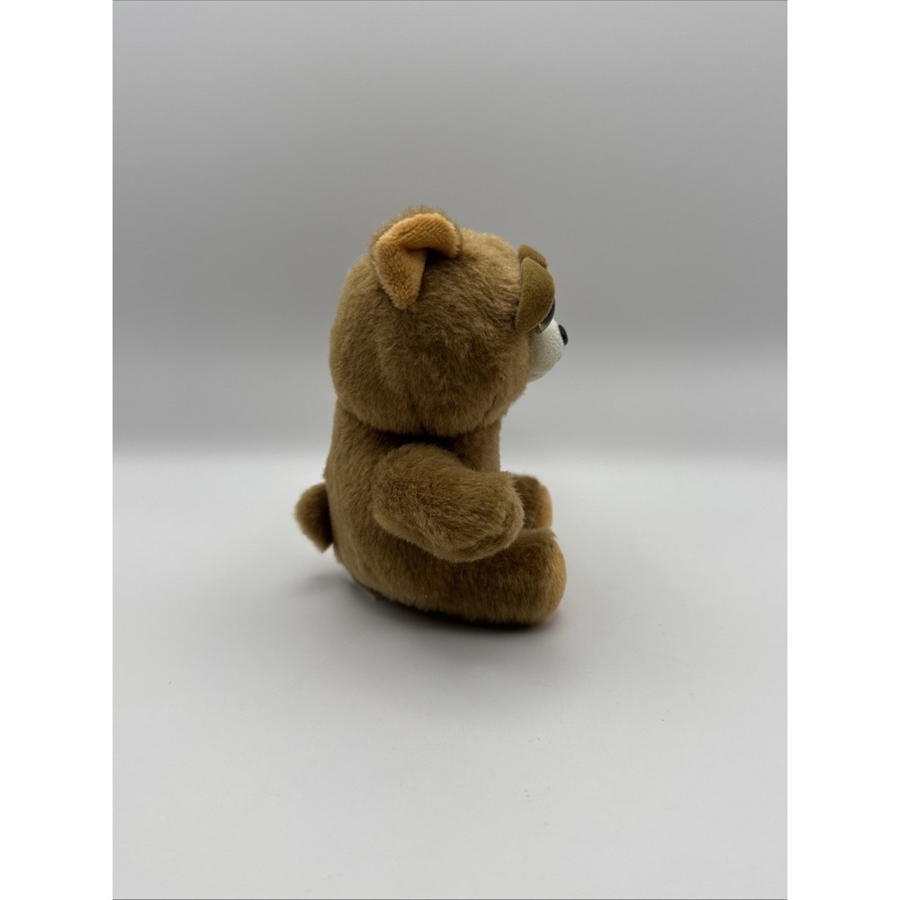 Feisty Pets 4.5" Plush Sir Growls A Lot Brown Teddy Bear Toy Squeeze For Fangs - Picture 5 of 6
